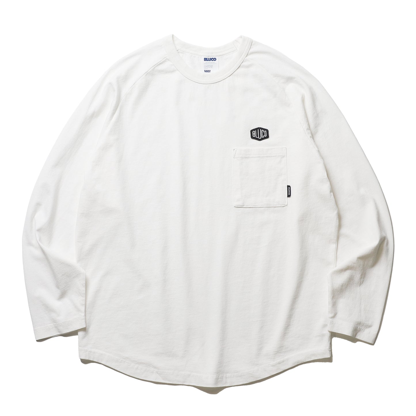 BLUCO / RAGLAN L/S TEE -HEX- (WHITE)