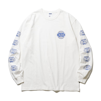 BLUCO / PRINT L/S TEE -OIL- (WHITE)