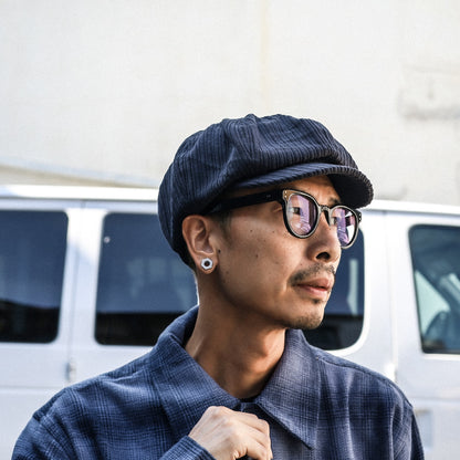 BLUCO / CORDUROY NEWSBOY CAP (BLACK)