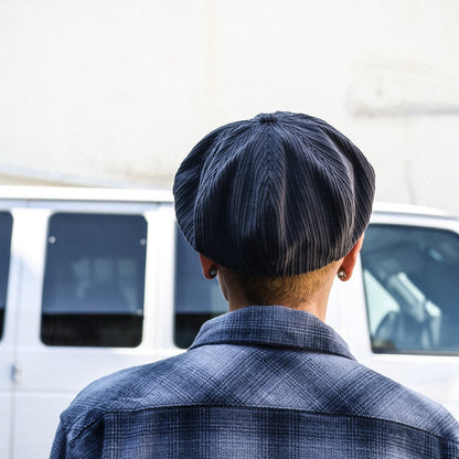 BLUCO / CORDUROY NEWSBOY CAP (BLACK)
