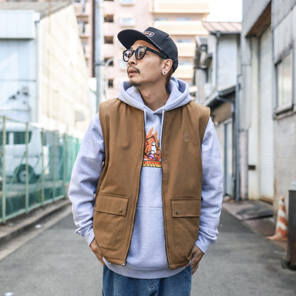 SPITFIRE / BIGHEAD CANVAS VEST (TAN)
