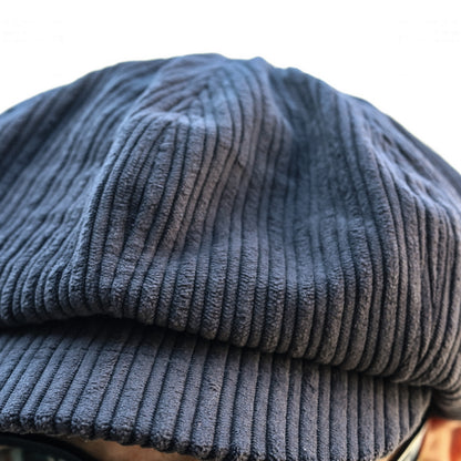 BLUCO / CORDUROY NEWSBOY CAP (BLACK)