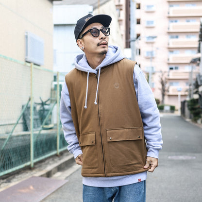 SPITFIRE / BIGHEAD CANVAS VEST (TAN)