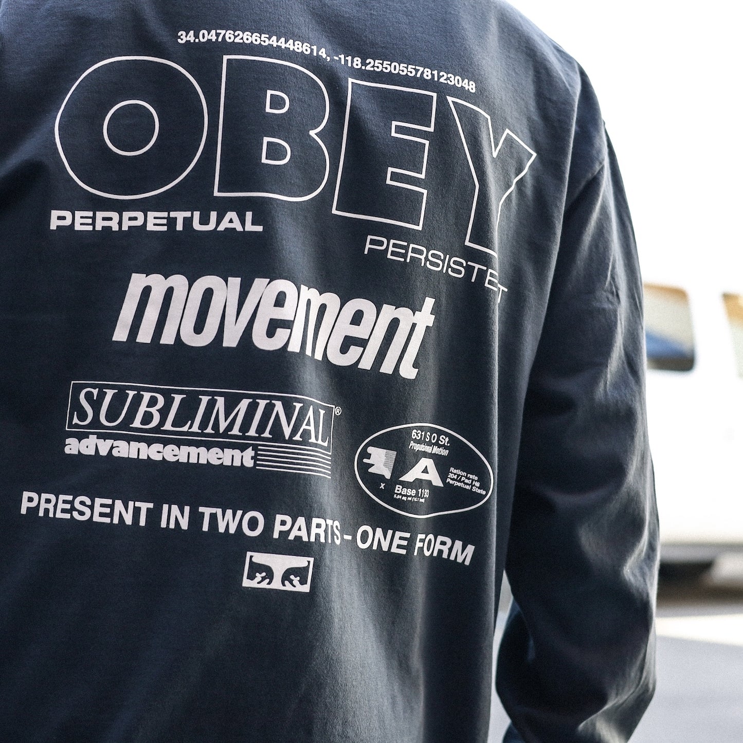 OBEY / PERSISTENT MOVEMENT PIGMENT BOX L/S TEE (PIGMENT TRUE VINTAGE BLACK)