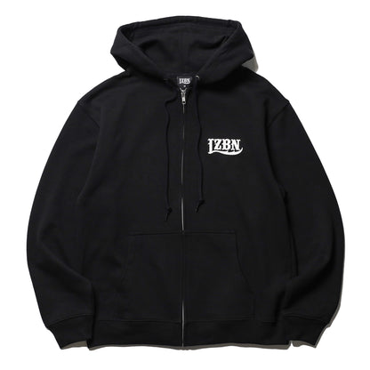 LZBN / LZBN LOGO LIGHTWEIGHT ZIP HOODIE (BLACK)