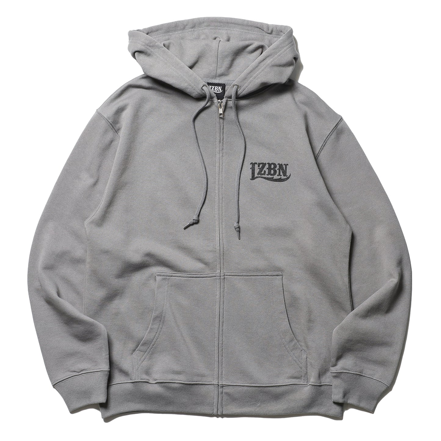 LZBN / LZBN LOGO LIGHTWEIGHT ZIP HOODIE (GREY)
