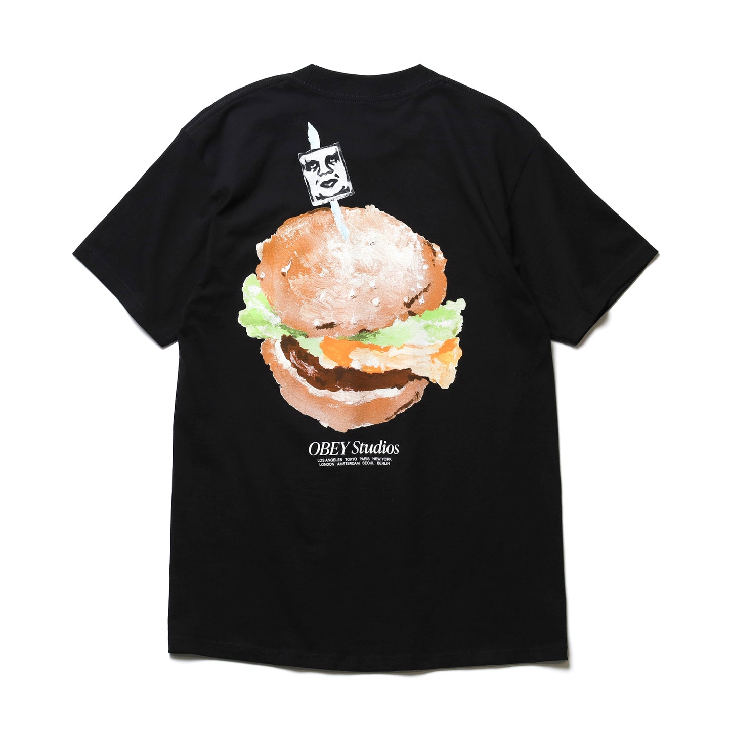 OBEY / OBEY VISUAL FOOD FOR YOUR MIND CLASSIC TEE (BLACK)