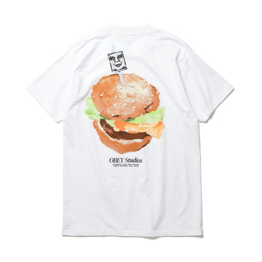 OBEY / OBEY VISUAL FOOD FOR YOUR MIND CLASSIC TEE (WHITE)