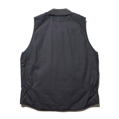 BLUCO / RIB COLLAR DUCK VEST (CHARCOAL)