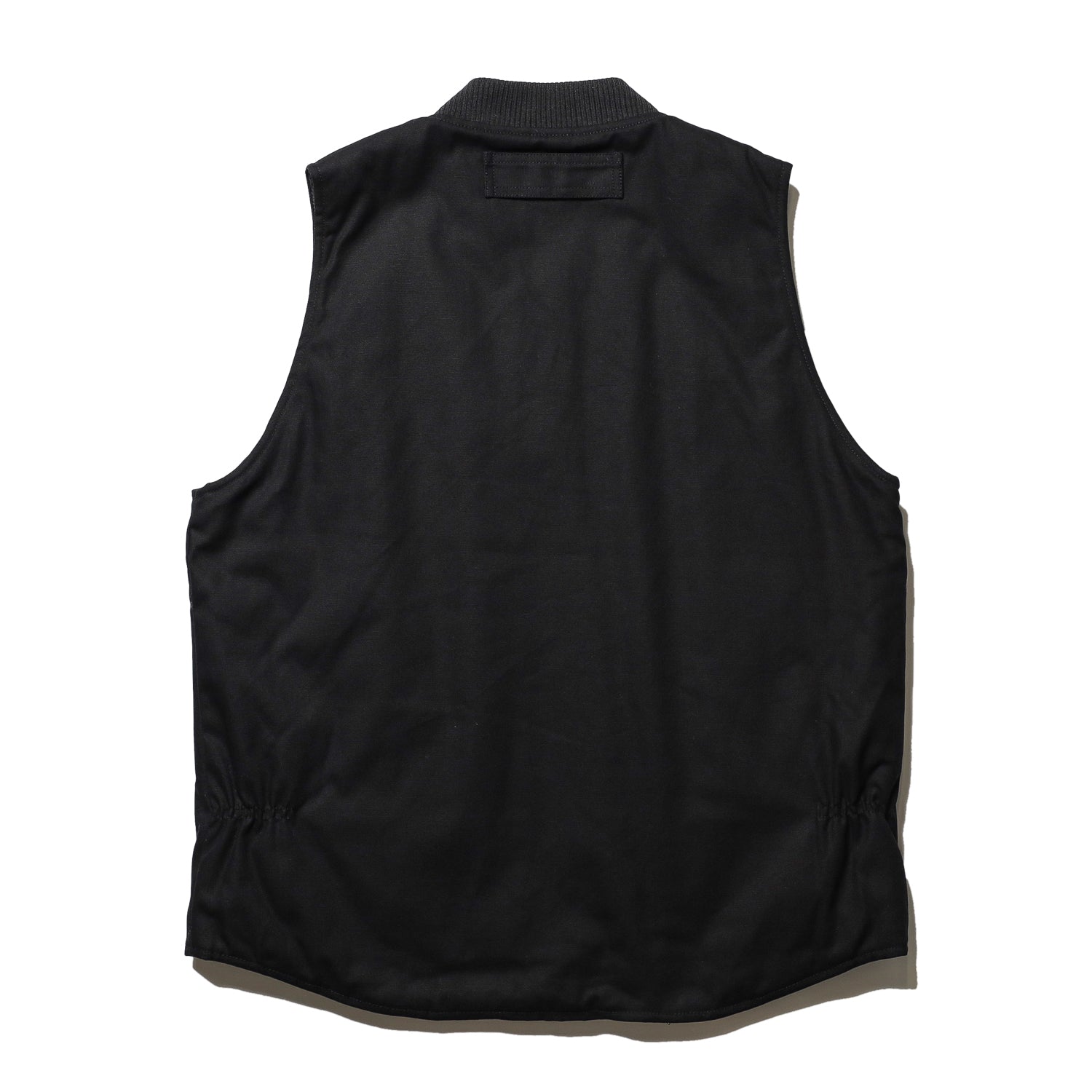 Bluco ブラック ベスト CLINK｜BLUCO RIB COLLAR QUILTING VEST (BLACK) [145-35-009