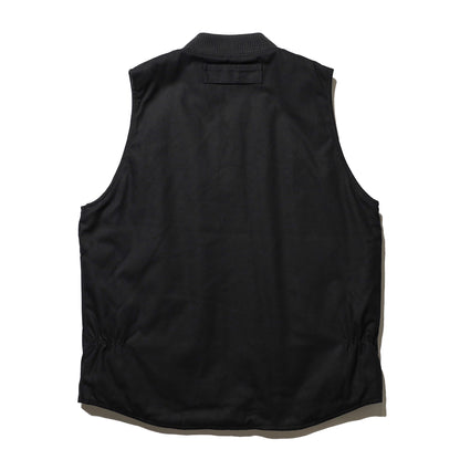 BLUCO / RIB COLLAR DUCK VEST (BLACK)