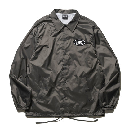 LZBN / OVAL PATCH NYLON COACH JACKET (CHARCOAL)