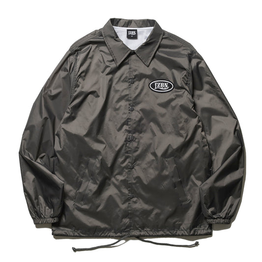 LZBN / OVAL PATCH NYLON COACH JACKET (CHARCOAL)