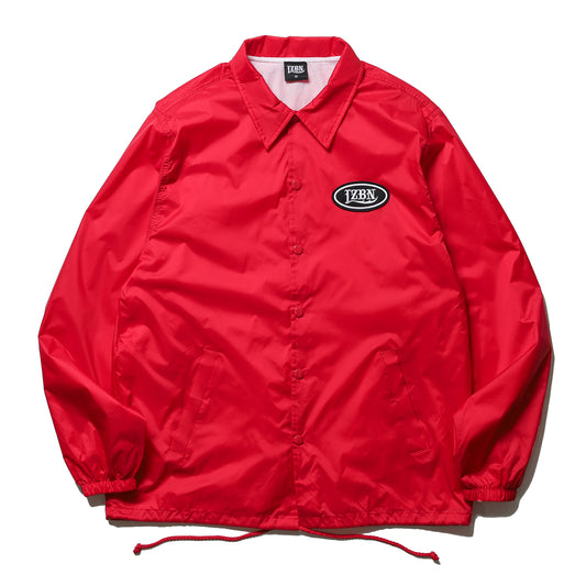 LZBN / OVAL PATCH NYLON COACH JACKET (RED)