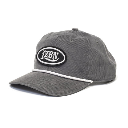 LZBN / OVAL PATCH CORDUROY SNAPBACK CAP (GREY)