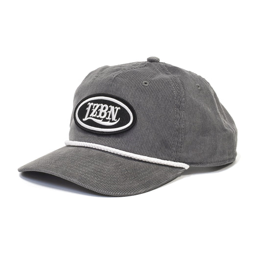 LZBN / OVAL PATCH CORDUROY SNAPBACK CAP (GREY)