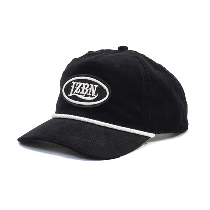 LZBN / OVAL PATCH CORDUROY SNAPBACK CAP (BLACK)