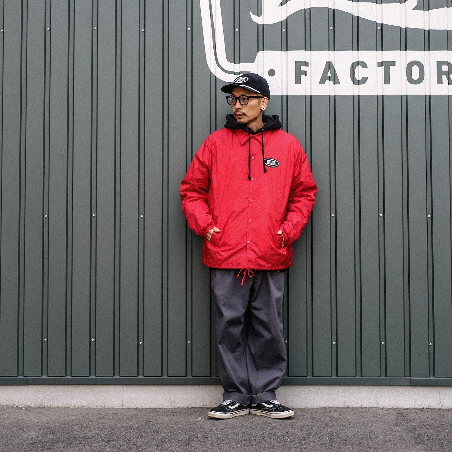 Challenger コーチジャケット 赤 CHALLENGER BUILT TOUGH COACH JACKET 赤 L 最 安値 で