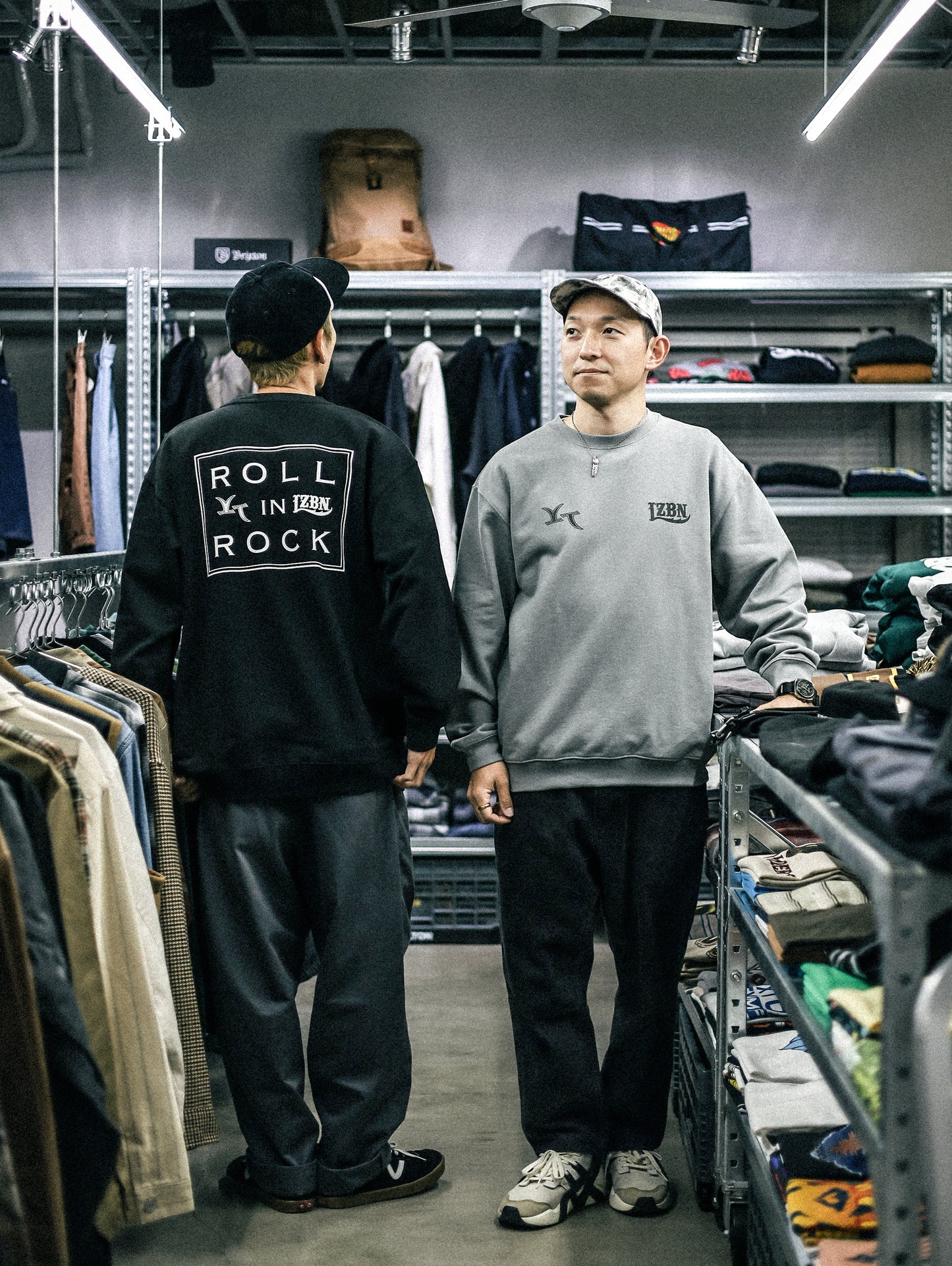 LZBN / ROLL IN ROCK VOL.7 RIR LOGO CREWNECK SWEAT (GREY)