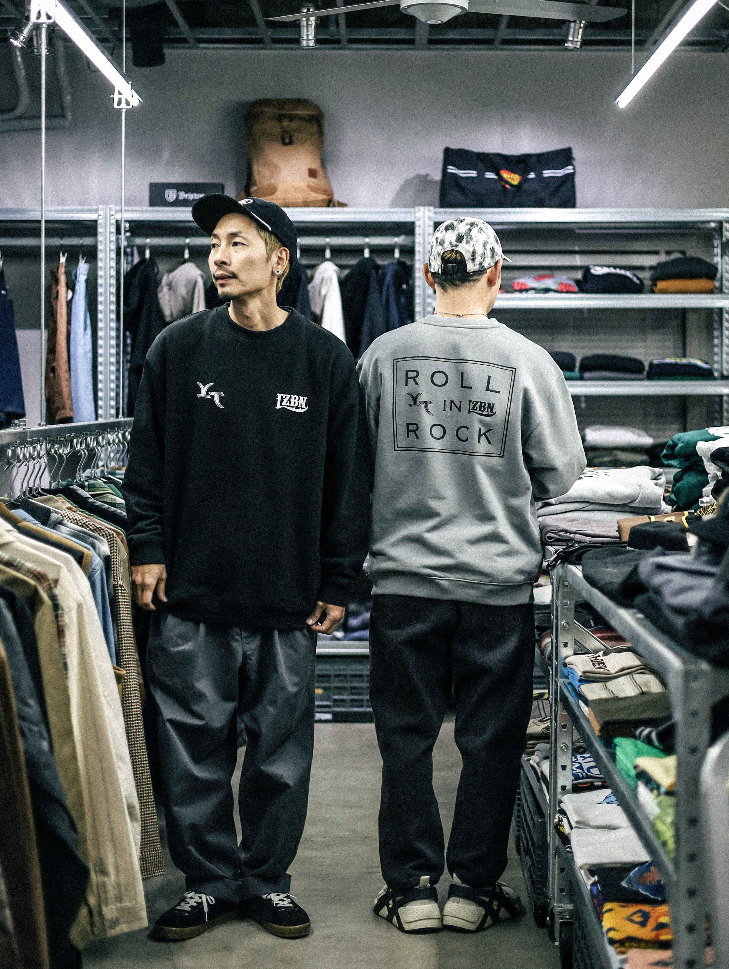 LZBN / ROLL IN ROCK VOL.7 RIR LOGO CREWNECK SWEAT (BLACK) – Feelin'