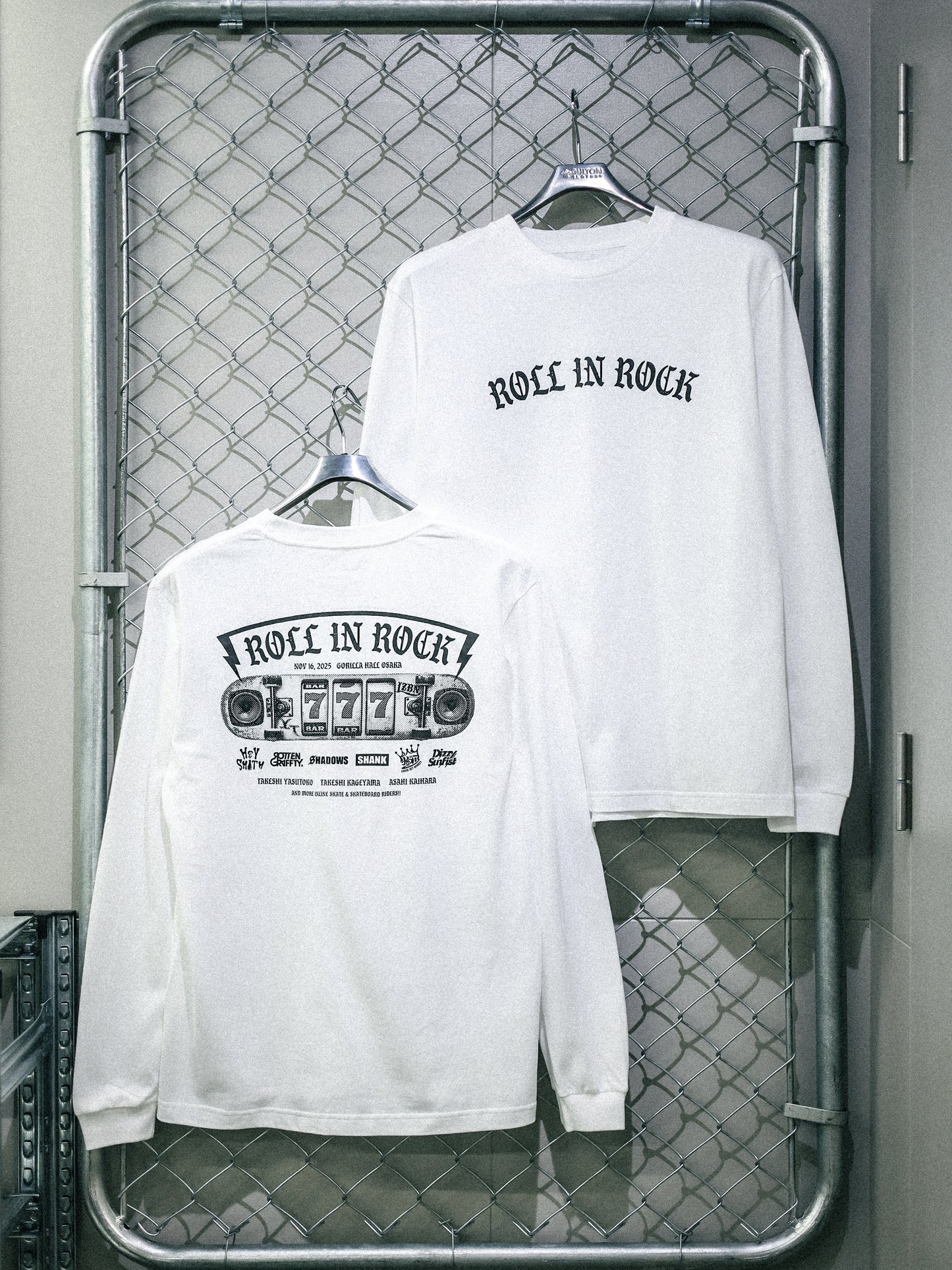 LZBN / ROLL IN ROCK VOL.7 777  L/S TEE (WHITE)