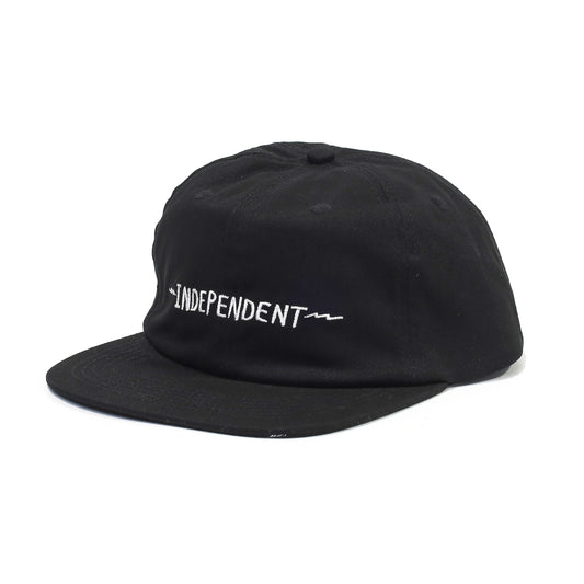 INDEPENDENT / BRATRUD NOTEBOOK SNAPBACK CAP (BLACK)