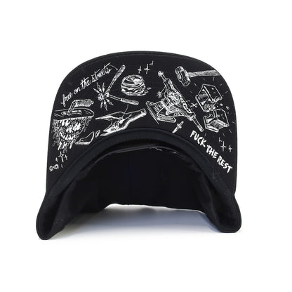 INDEPENDENT / BRATRUD NOTEBOOK SNAPBACK CAP (BLACK)
