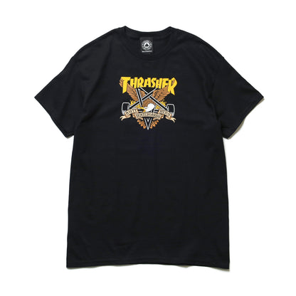 THRASHER X ANTIHERO / EAGLEGRAM TEE (BLACK)