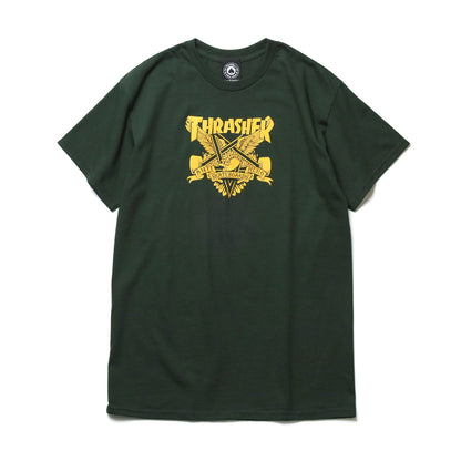 THRASHER X ANTIHERO / EAGLEGRAM TEE (FOREST GREEN)