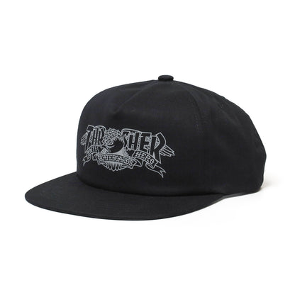 THRASHER X ANTIHERO / MAG BANNER SNAPBACK CAP (BLACK)