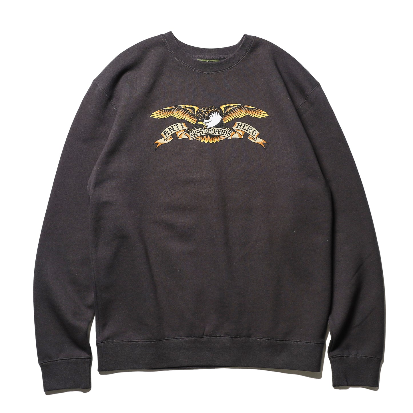 ANTIHERO / EAGLE CREWNECK SWEAT (ASPHALT/BLACK MULTI)