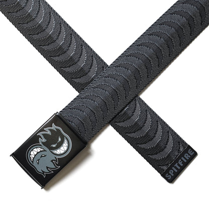 SPITFIRE / ETERNAL CRESCENT JAQUARD WEB BELT (CHARCOAL/BLACK)