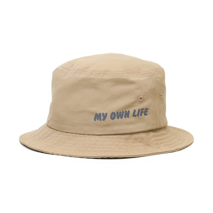 LZBN / OVAL LOGO II NYLON BUCKET HAT (KHAKI)