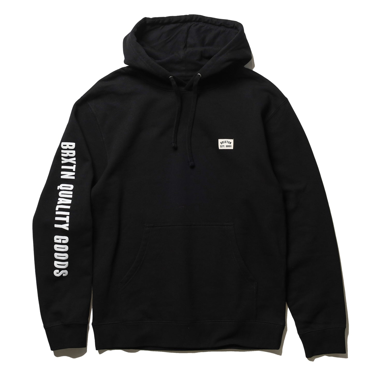 BRIXTON / WOODBURN LABEL HOODIE (BLACK)