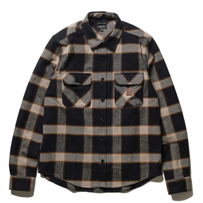BRIXTON / BOWERY HEAVY WEIGHT FLANNEL (BLACK/CREAM)