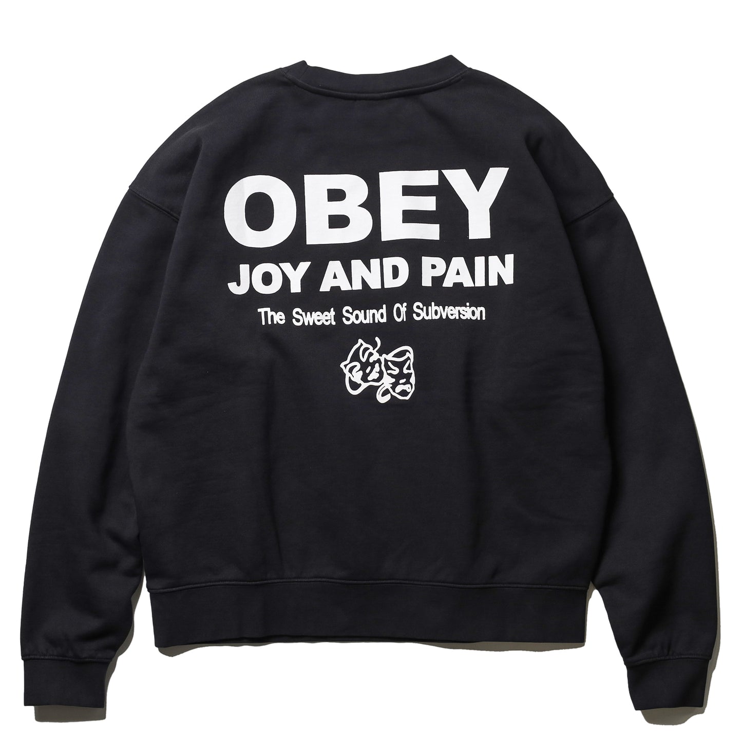 OBEY / JOY FADED CREWNECK (DIGITAL BLACK FADED WASH)