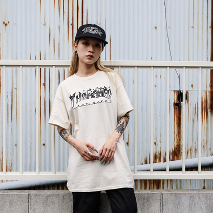 THRASHER X ANTIHERO / PIGEON MAG TEE (NATURAL)