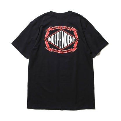 INDEPENDENT / SUMMIT SCROLL S/S TEE (BLACK)