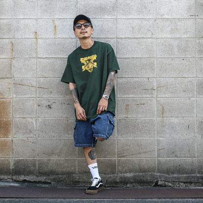 THRASHER X ANTIHERO / EAGLEGRAM TEE (FOREST GREEN)