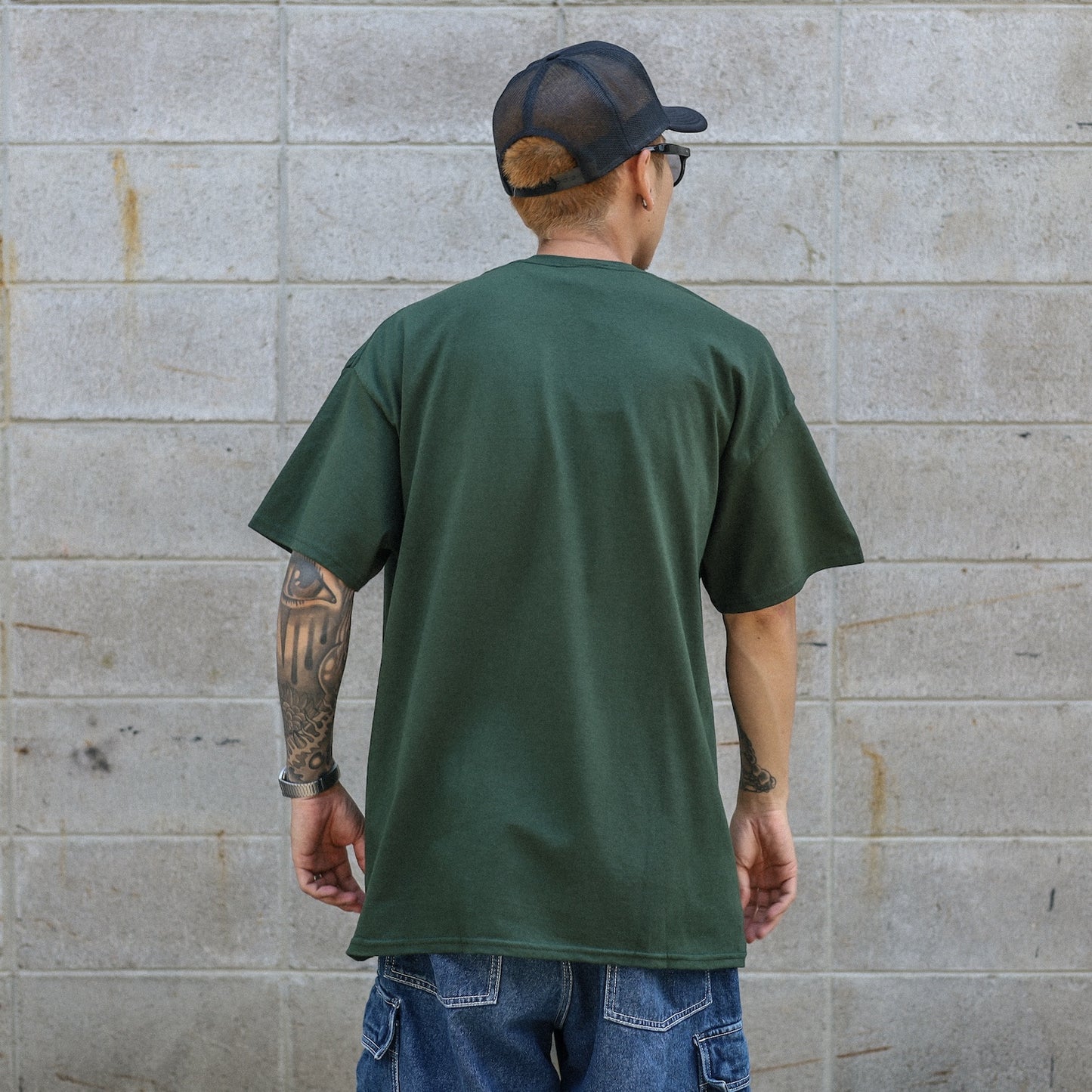 THRASHER X ANTIHERO / EAGLEGRAM TEE (FOREST GREEN)