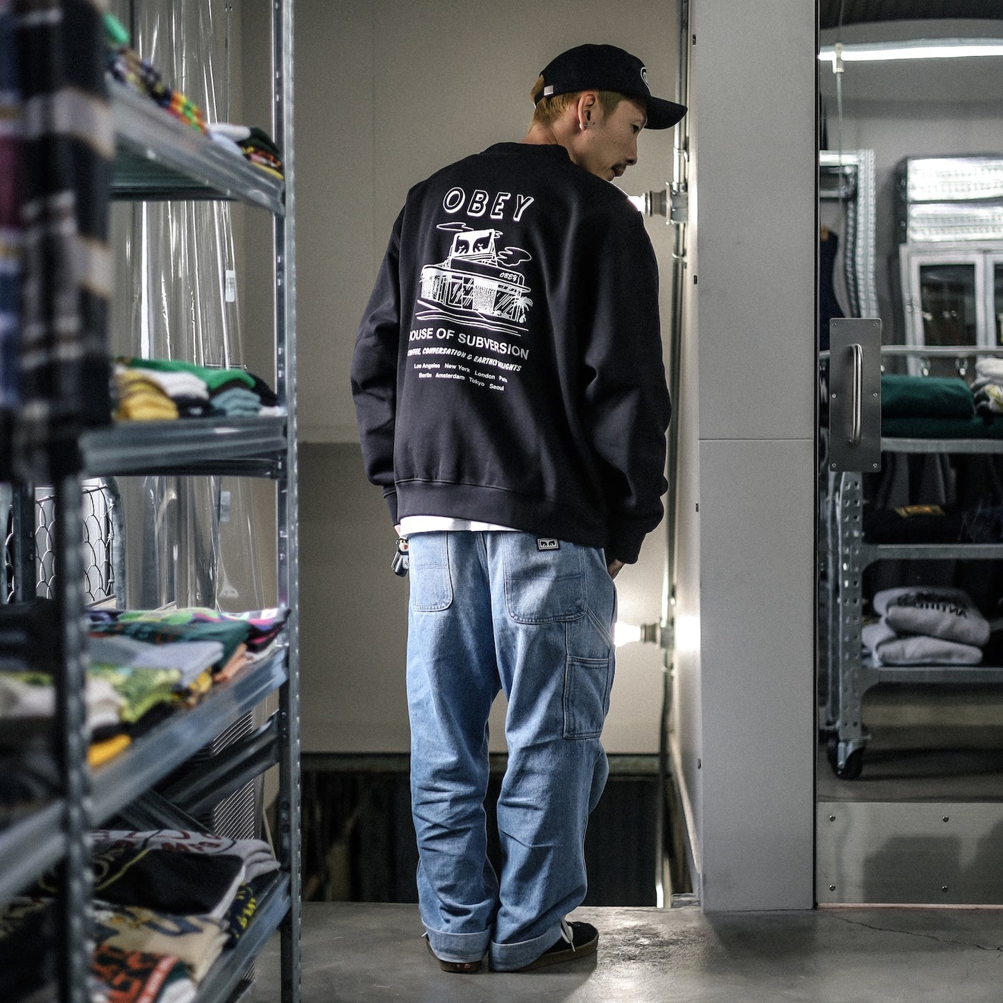 OBEY / HOUSE OF SUBVERSION CREW (BLACK)