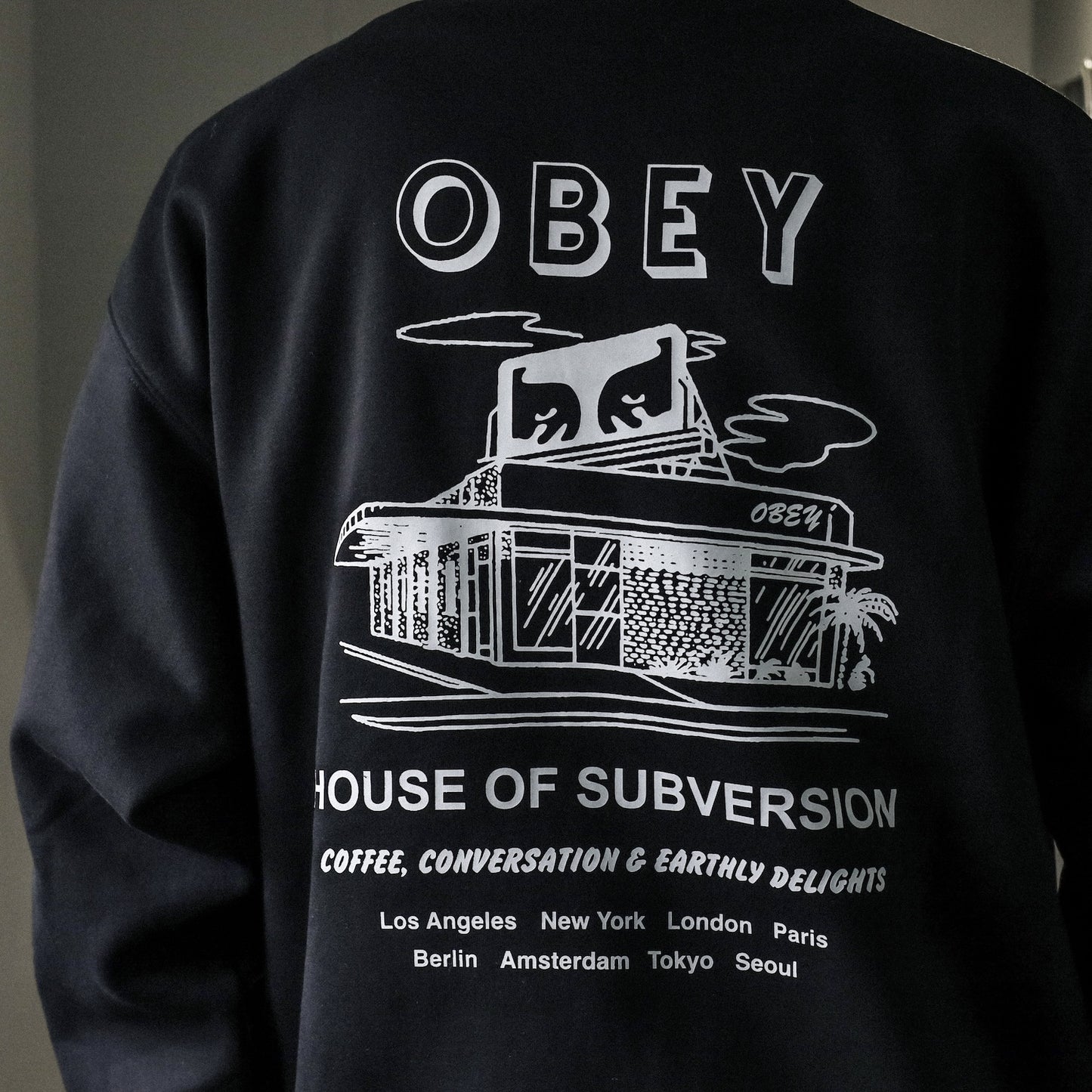 OBEY / HOUSE OF SUBVERSION CREW (BLACK)