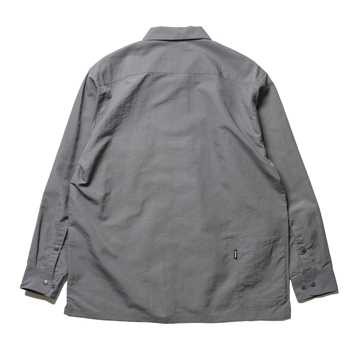 BLUCO / NYLON FULL ZIP SHIRT (GRAY)