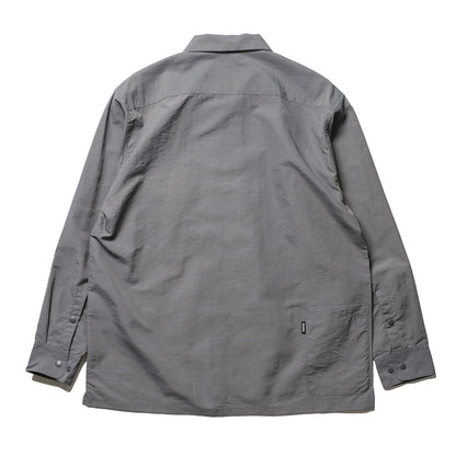 BLUCO / NYLON FULL ZIP SHIRT (GRAY)