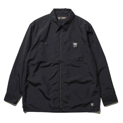 BLUCO / NYLON FULL ZIP SHIRT (BLACK)