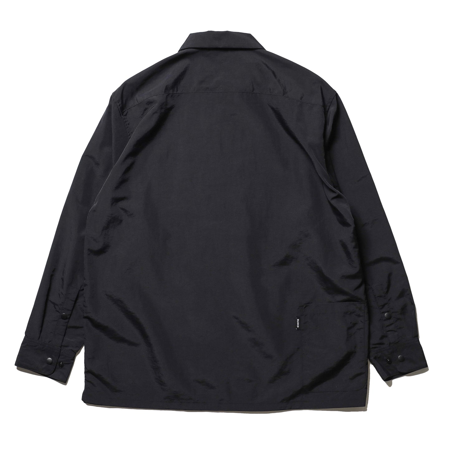 BLUCO / NYLON FULL ZIP SHIRT (BLACK)