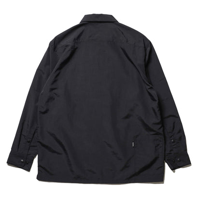 BLUCO / NYLON FULL ZIP SHIRT (BLACK)