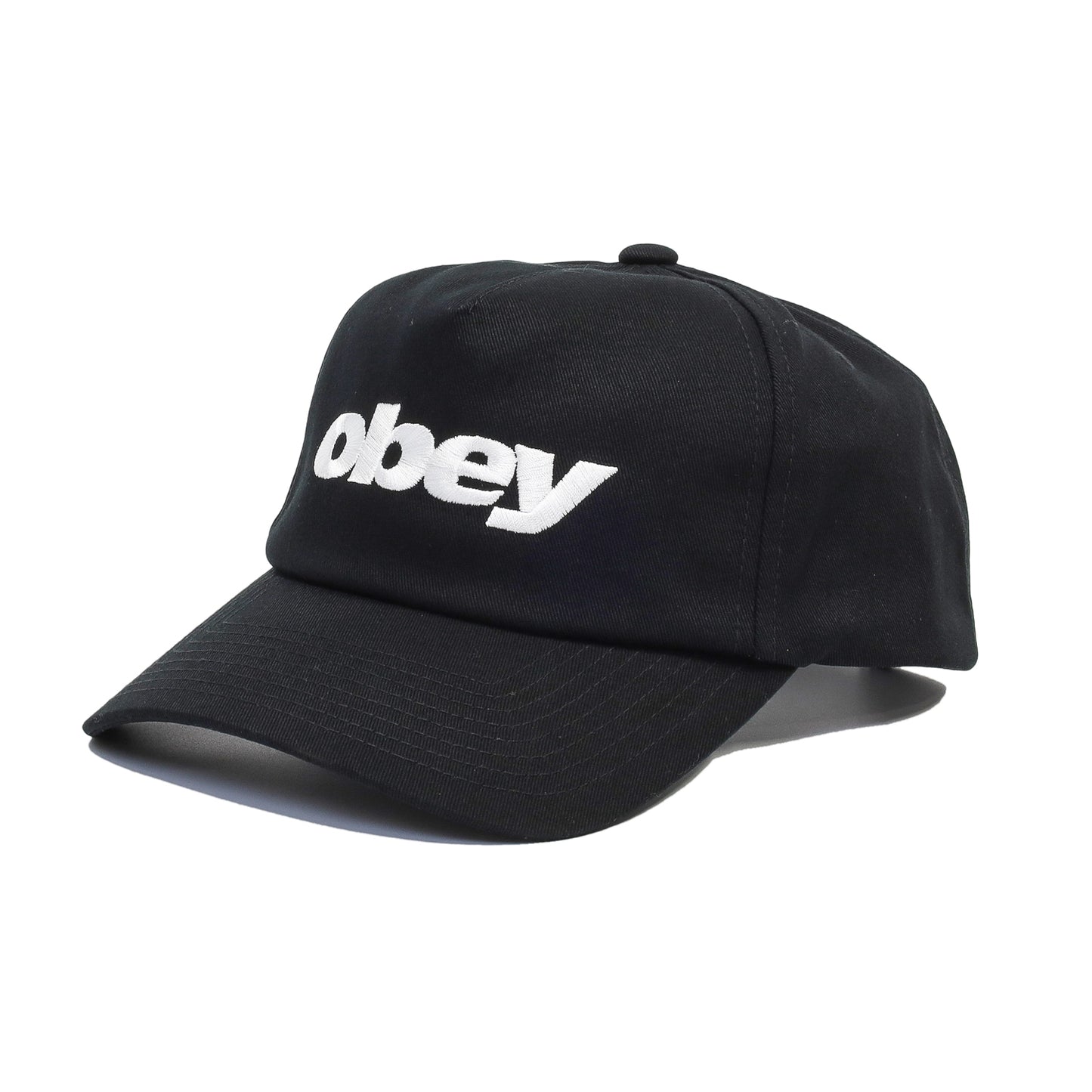 OBEY / OBEY DELTA 5 PANEL SNAPBACK CAP (BLACK)
