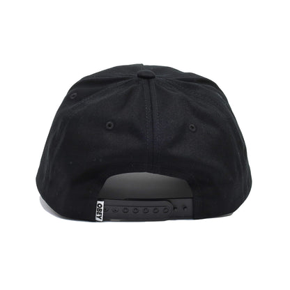 OBEY / OBEY DELTA 5 PANEL SNAPBACK CAP (BLACK)