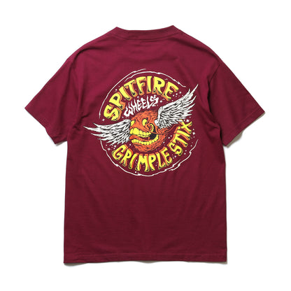 SPITFIRE X GRIMPLE STIX / FLYING GRIMPLE TEE (BURGUNDY)